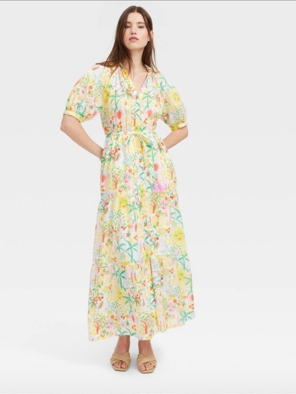 Roller Rabbit Women's Vacation Short Sleeve Maxi Dress